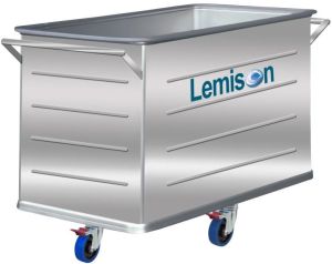 50kg Stainless Steel Wet Linen Trolley, Brand Name : Lemison