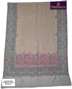 Check Zari Border Stoles