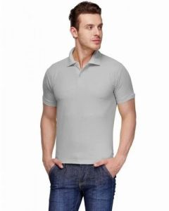 Mens Stylish Grey Urban Polo T-Shirt