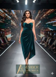 Plain Velvet Fabric Ethnic Wear, Brand Name : Amber Silk Mills