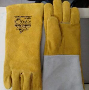Heat Resistant Gloves, Color : Yellow
