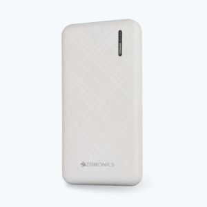 Zebronics Zeb-MB10000S1 Power Bank 10000 mAh, Color : White