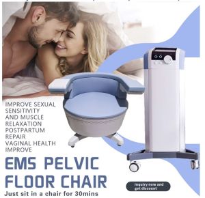 Automatic Electric Pelvic Floor Strengthening Chair, Color : Sky Blue