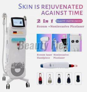 2 in 1 Laser Diode and Q-Switch Nd YAG Laser Machine