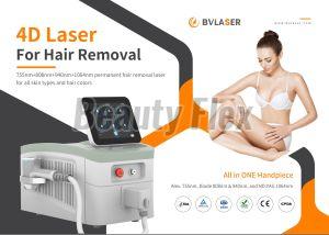 Bv Laser – 4D Four Wavelength Diode Laser Hair Removal Machine (Fda Approved)