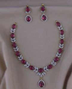 American Diamond Necklace Set