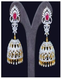 Antique South Indian Jhumka Earrings
