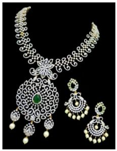 Oxidized Silver Ethnic Necklace Set, Length : Adjustable