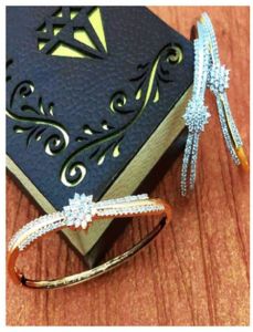 Silver Brass AD Diamonds Bracelet, Packaging Type : Box