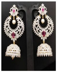 Metal Alloy Traditional Jhumka Earrings for Women, Color : Golden