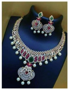 Traditional Rajwadi Style Necklace Set