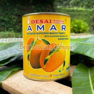 Alphonso Mango Titbits With Alphonso Mango Pulp