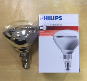 Round Philips Irr 250w E27 Lamp, Color Temperature : 4000K