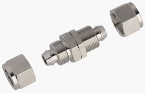 SS316 Polished Push On PU Bulkhead Union Standard