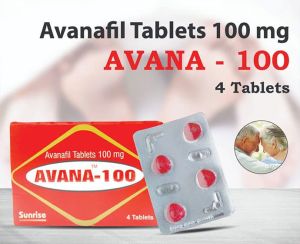 Avana 100mg Tablets, Type Of Medicines : Allopathic