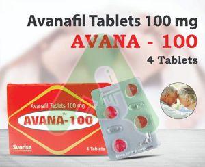 Avana 100mg Tablets, Type of Medicines : Allopathic