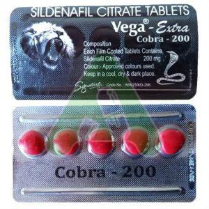 Cobra 200 Mg Tablets, Packaging Type : Strips For Sildenafil Citrate