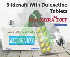 Malegra Dxt Tablets, Packaging Size : 10*10