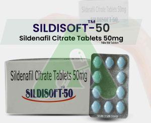Sildisoft 50mg Tablets, Packaging Size : 10*10