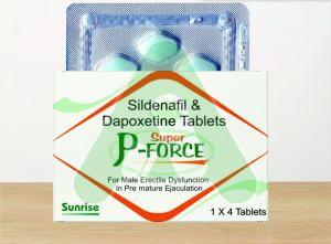 Super P-Force Tablets, For Erectile Dysfunction