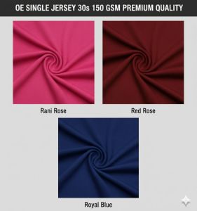 Plain Oe Single Jersey 30s 150gsm Fabric for Garments