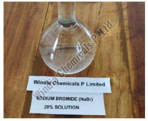Sodium Bromide (NaBr) 20% Solution, For Industrial, Water Treatment, Grade : Technical Grade