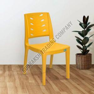 Plain Polished Nilkamal Fern Plastic Armless Chair, Color : Yellow