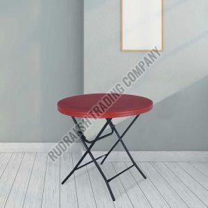 Polished Metal & Plastic Plain Supreme Bistro Table, Shape : Round