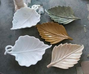 Marble Leaf Plates, Color : Multi Color