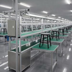 Motorized Assembly Line Belt Conveyor Customized