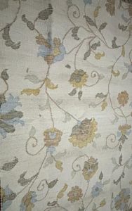 Floral Cream Design Handmade Jute Rug, Color : Yellow & Olive Shades