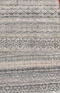 Grey Textured Weave Handmade Woollen Carpet