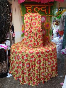 Silk Printed Chair Cover and Table Cover
