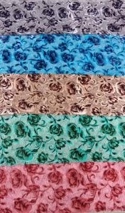 Printed Brasso Velvet Fabric, Width : 41-45 Inch, 46-51 Inch