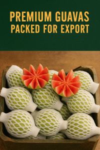 Green When Unripe Fresh Guava, Packaging Type : Corrugated Box