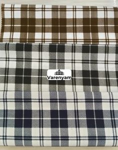 Checks Cotton Print Fabric, Color : All
