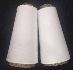 Polyester White Textile Synthetic Yarn, Packaging Type : Box