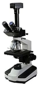 100x Trinocular Research Microscope, Color : White Black