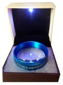 Glass 20D Double Aspheric Lens, Color : Blue, Packaging Type : Box