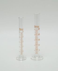 Borosilicate Glass Measuring Cylinder, Color : Transparent