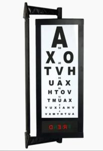 Mild Steel & Fibre Four Side Eye Testing Vision Drum