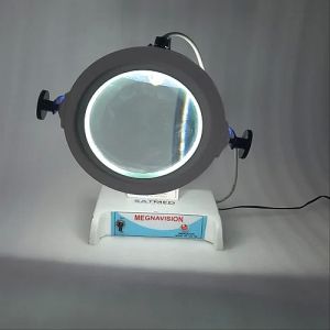 Metal Glass Magnascope Bench Magnifier, Brand Name : Satmed