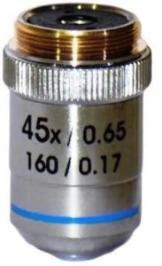 Metalic 45x Objective Lens, Color : Silver