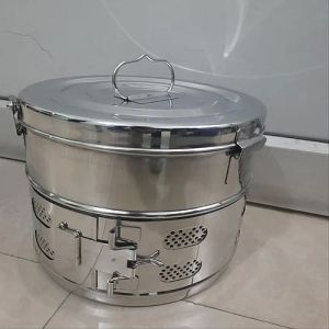 Stainless Steel Dressing Drum 11x9 Inch