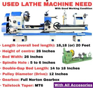 Used Lathe Machine Used Lathe Machine