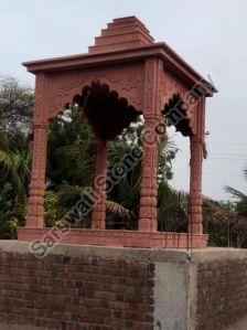 Square Polished Red Sandstone Temple, Feature : Acid Proof