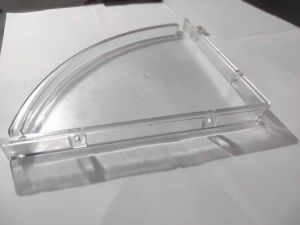 8 Inch ABS Bathroom Corner Shelf, Color : White