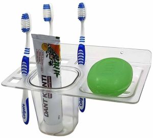 ABS 3 In 1 Tooth Brush Holder