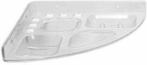 White ABS 5 In 1 Corner Shelf for Organizing Bathroom Essentials