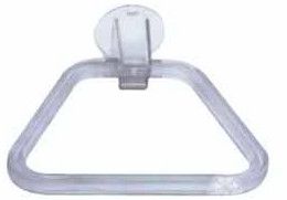 ABS Triangle Towel Ring, Color : White for Bathroom